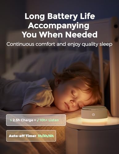Momcozy Sound Machine for Baby-20 Soothing Sounds & Touch Warm Light Portable - Image 6