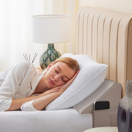 Bedluxe King Bed Wedge Pillow for Headboard, Fill The Gap - Image 2