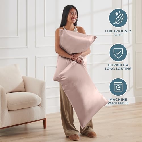 Bare Home Satin Pillowcases Envelope - Image 6