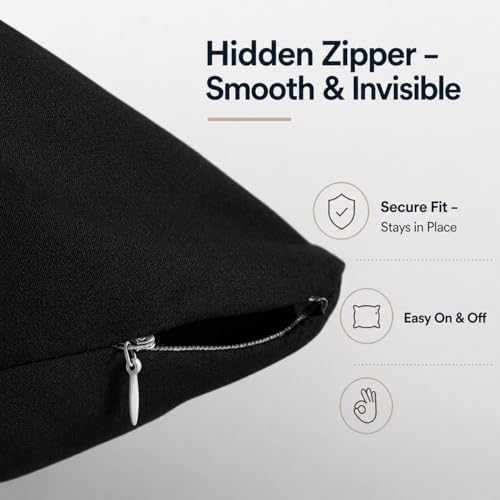 EVOLIVE Soft Brushed Microfiber Body Pillow Cover 21''x54'', Zipper Closure - Image 6