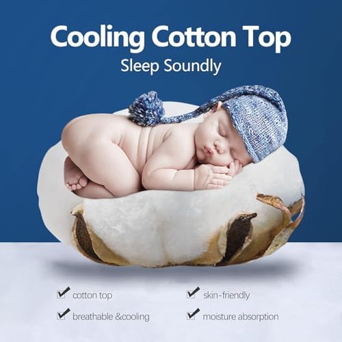 COONP Full XL Mattress Topper, Cotton Extra Thick Pillow Top Mattress Pad - Image 3