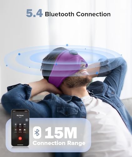 TOPOINT Sleep Mask with Bluetooth Headphones, 3D Eye Mask - Image 4