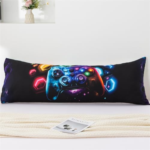 NTBED Space Gaming Body Pillow Cover Universe Game Console Microfiber Pillowcase by NTBED