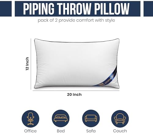 Utopia Bedding 12x20 Throw Pillow Inserts, Decorative Pillows - Image 2