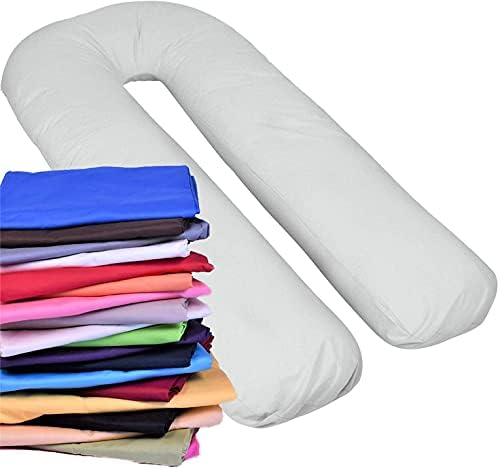 Pregnancy Full Body Pillow Cover U-Shaped – Universal Fit U Replacement Cover by MoonRest
