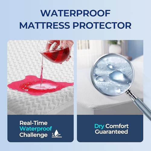 TASTELIFE Mattress Protector Queen Size Bed, Bamboo Viscose, 60x80 inches - Image 4