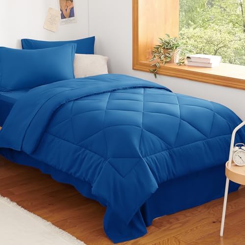 CozyLux Twin XL Comforter Set 68"x88" Classic Blue by CozyLux