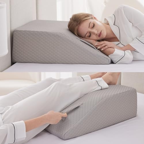 Ruqmuis Leg Elevation Pillow for After Surgery, 6inch Foam Leg Elevating Pillow - Image 2