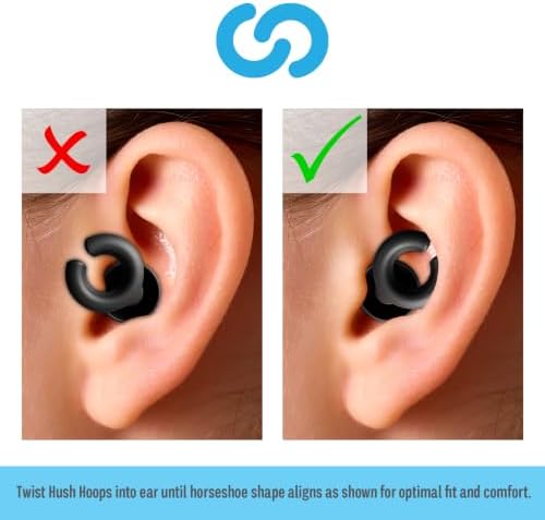 Hush Hoops Reusable Noise Reducing Ear Plugs, NRR 17, 1 Pair - Image 3