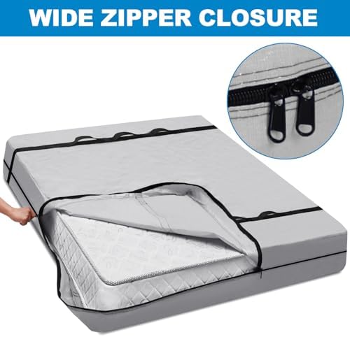 TICONN Mattress Bags for Moving, Heavy Duty Mattress Cover Storage Bag - Image 3