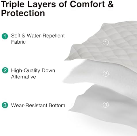 Novilla CL King Mattress Topper, Extra Thick Pillow Top Down Alternative - Image 6