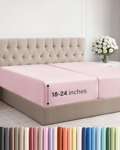 CGK Linens Extra Deep Split King Fitted Sheet Only by CGKUnlimited