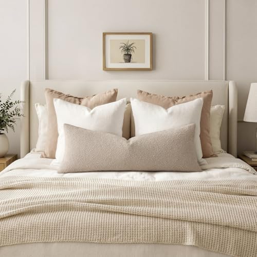 MIULEE Textured Boucle Lumbar Pillow Cover - Image 3