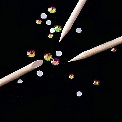 BTYMS 600 Pcs Orange Wood Stick Cuticle Pusher 4.5 Inch Double Sided Wooden - Image 3