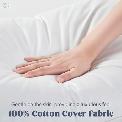 puredown® Goose Feather Down Sleeping Pillow Soft Bed Pillow - Image 3