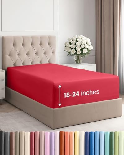 CGK Linens Extra Deep Twin Fitted Sheet by CGKUnlimited
