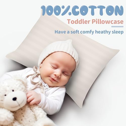 100% Egyptian Cotton Toddler Pillowcases Set of 4 - Image 2