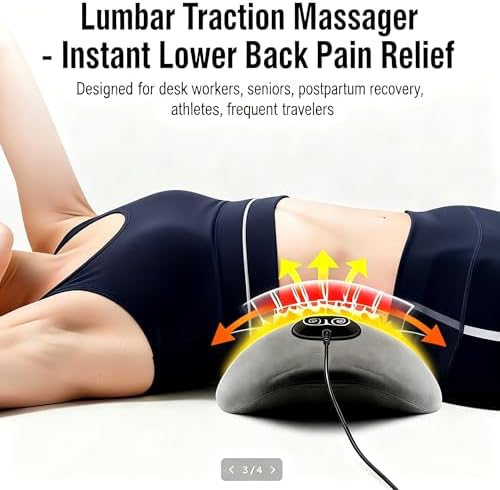 2026 Upgraded 3‑in‑1 Corded Electric Lumbar Support Pillow, Lower Back Massager - Image 2