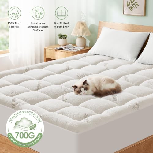 Mattress Pad California King Size, Cooling Pillow Top Mattress Topper, Ultra - Image 3