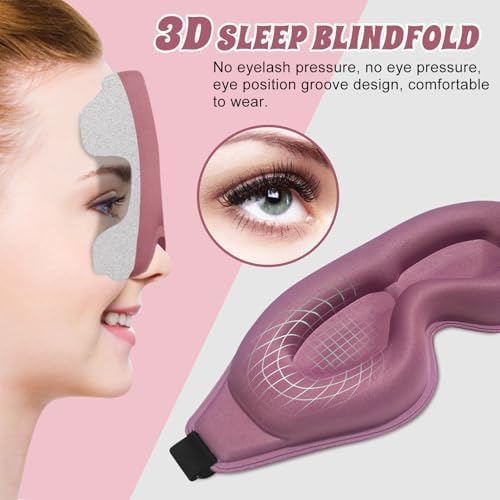3D Advanced Eye Mask for Sleeping，Ultra Delicate Soft Skin Friendly Eye - Image 2