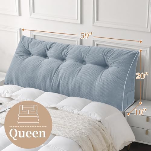 Sasttie Headboard Pillow Queen, Wedge Pillow Headboard - Image 2