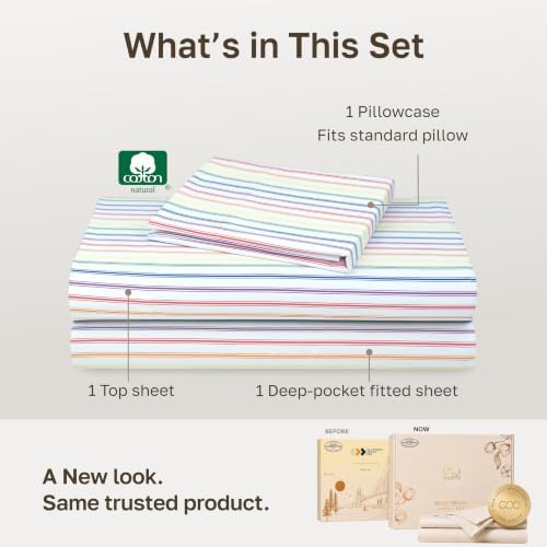 California Design Den Soft 100% Cotton Sateen Extra Long Twin Sheets - Image 3