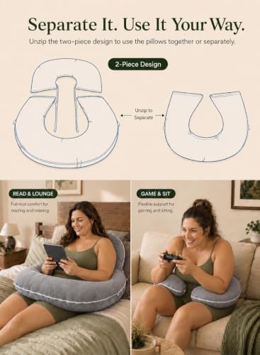 INSEN Reading Pillow, Back Pillow - Image 5