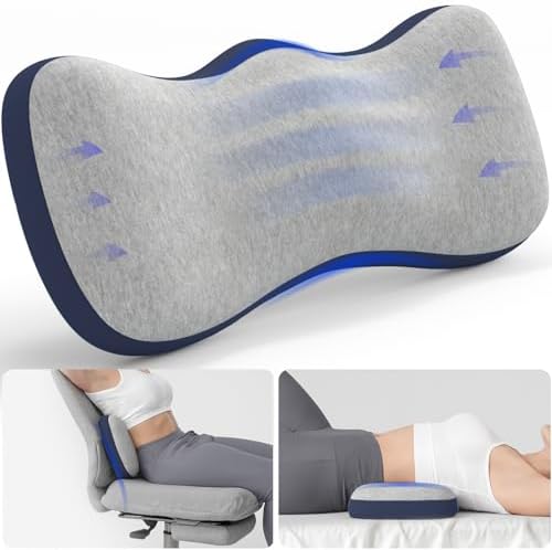 Lumbar Support Pillow for Bed, Memory Foam Pillows for Back Pain Relief - Image 6