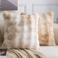 MADIZZ Pack of 2 Thick Plush Faux Wool Throw Pillow Covers Soft Boho Throw by Madizz