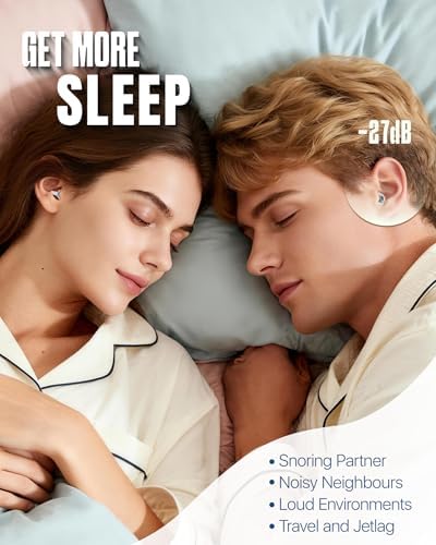 Ear Plugs for Sleeping, Comfy Reusable Earplugs for Sleep, Deep Focus, Noise - Image 5
