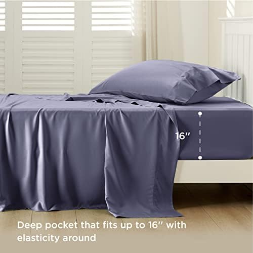 Bedsure PureWoven 100% Rayon Derived from Bamboo, Twin Bed Sheets, 3 Pieces - Image 3