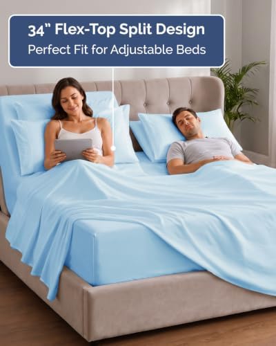 Extra Deep Flex Top Split Head King Sheet Set - Image 3