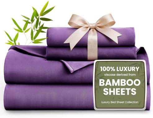 Love's cabin 3 Piece Twin Sheet Set, 100% Rayon Derived from Bamboo, Cooling & by Lovescabin