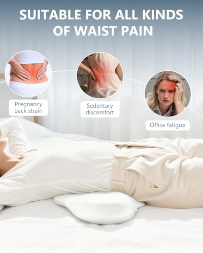SMDR Ergonomic Lumbar Support Pillow – Dual-Wing Memory Foam Cushion - Image 6