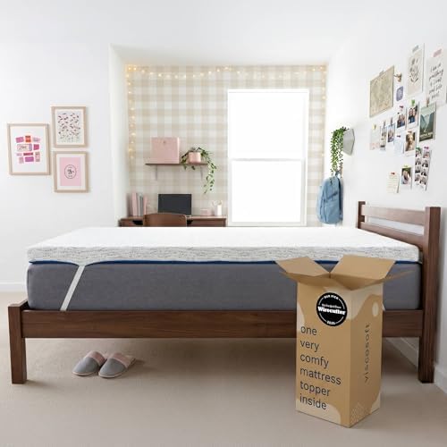 Viscosoft 3 Inch Memory Foam Mattress Topper Twin XL by ViscoSoft