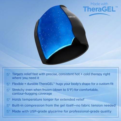 TheraICE Migraine Relief Cap, Headache Hat Ice Pack Mask, Cooling Head Wrap - Image 4
