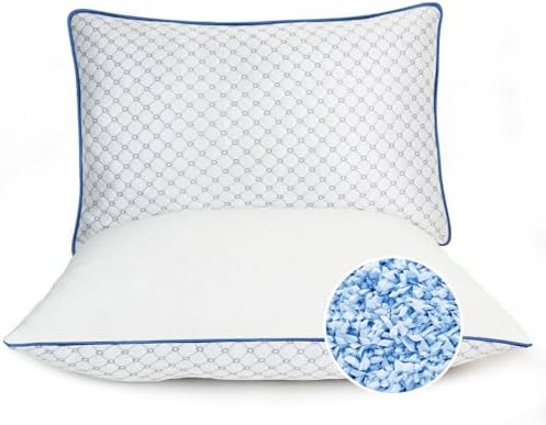 Adjustable Bed Pillows Standard Size Set of 2 by Unknown
