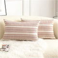 Cethom Decorative Boho Lumbar Throw Pillow Covers, Farmhouse Textured Pillow by Cethom