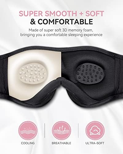 MUSICOZY 3D Sleep Headphones Bluetooth 5.4 Sleep Mask - Image 3