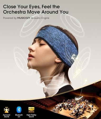 MUSICOZY Bluetooth 5.4 Sleep Headphones Headband Sports Wireless Audio - Image 4