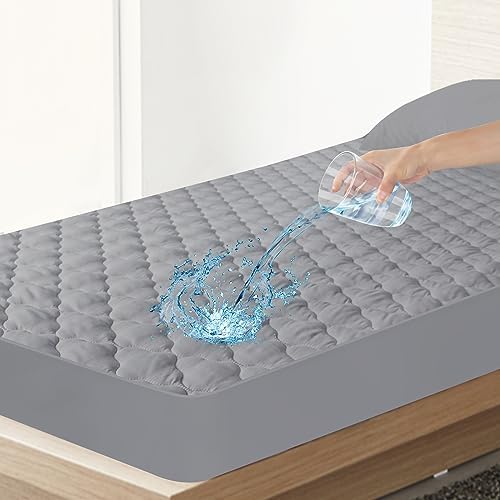 Twin Extra Long Mattress Protector Pad Waterproof Quilted - Image 6