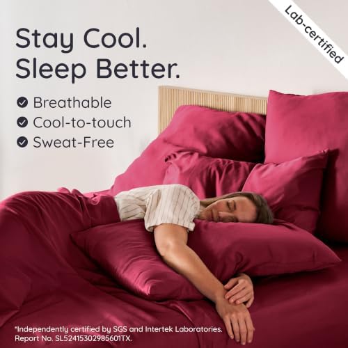 Bambaw 100% Viscose Derived from Bamboo Pillow Cases Queen Size Set of 2 - Image 3
