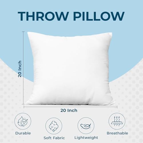 Utopia Bedding Throw Pillows – 20 x 20 Inches Down Alternative Pillows - Image 3