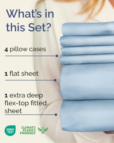 Extra Deep Flex Top Split Head King Sheet Set - Image 2