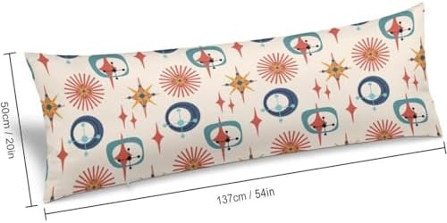 Mid Century Modern Body Pillow Cover Pillowcase - Image 2