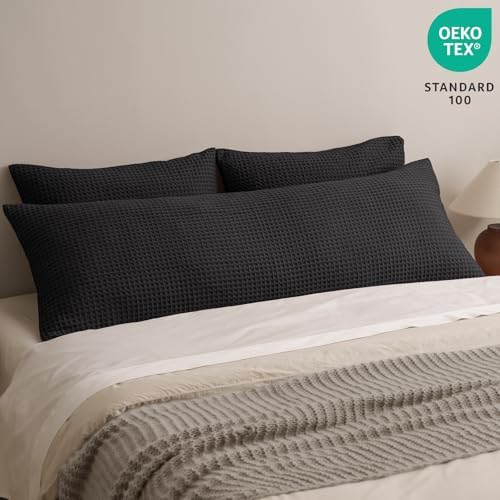PHF Ultra Soft Waffle Body Pillowcase 20" x 54", No Insert - Image 2