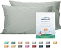 Sunflower King Pillowcases Set of 2, 100% Cotton Pillow Cases, Storm Grey by SunflowerHometexUS