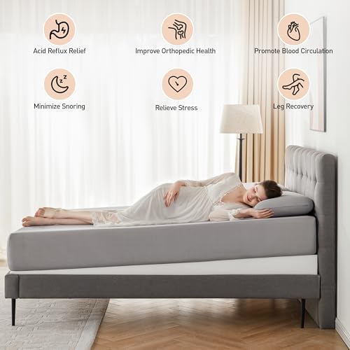 Lazyzizi Mattress Wedge Only, 5-Inch Queen Inclined Bed Wedge Mattress Topper - Image 3