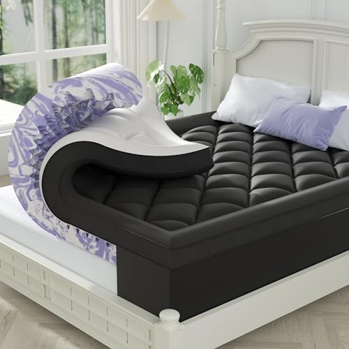 ChiXpace Dual Layer 4 Inch Memory Foam Mattress Topper King by ChiXpace