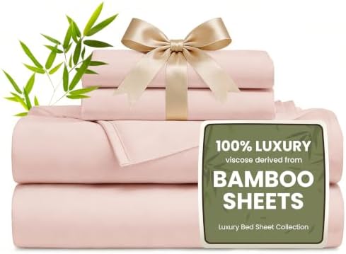 Love's cabin 4 Piece King Size Sheet Set, 100% Rayon Derived from Bamboo by Lovescabin
